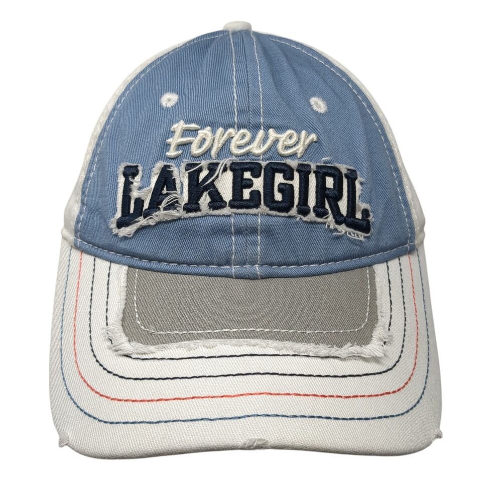 Forever Lakegirl Trucker Hat Multicolor One Size Adjustable Mesh Back Distressed